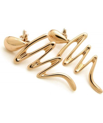 Women Oversize Geometric, Tear Drop, Hammered Statement Metal Clip on Earring Many Styles Gold / Style 1 $10.44 Earrings