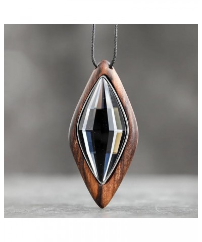 Hotsale Handmade Women Long Necklaces Jewelry Black Sandalwood Vintage Statement Necklace for Women 2 $8.54 Necklaces