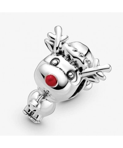 Christmas Charms Compatible for Pandora Bracelets and Necklaces Jewelry Women's Bead Charms 925 Sterling Silver Dangle Christ...