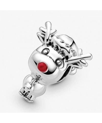 Christmas Charms Compatible for Pandora Bracelets and Necklaces Jewelry Women's Bead Charms 925 Sterling Silver Dangle Christ...