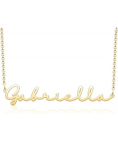 Personalized Name Necklace Cursive Script Name Stainless Steel Jewelry for Girls Name Necklace for Women Gold Name Necklace G...