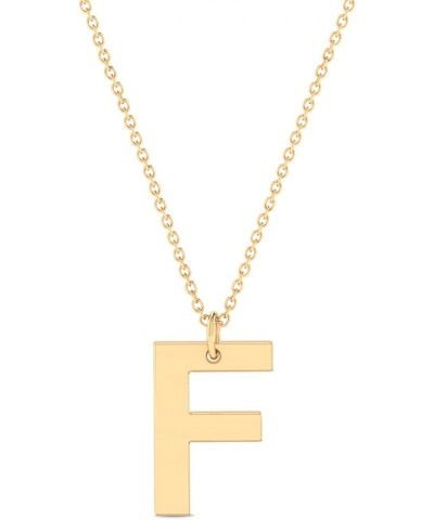 Script Initial Necklace in 14K Solid Gold | 14k Gold Letter Necklace, A -Z, All Letters, 18 F $47.85 Necklaces