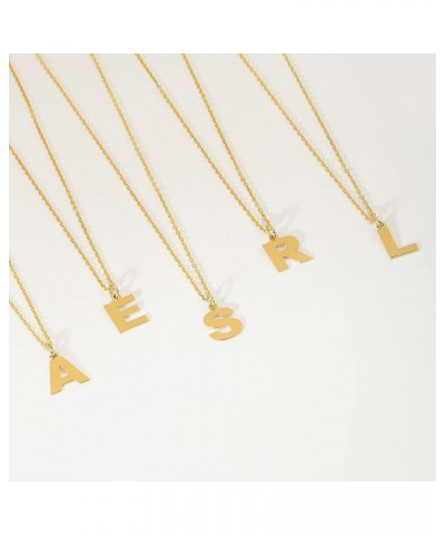 Script Initial Necklace in 14K Solid Gold | 14k Gold Letter Necklace, A -Z, All Letters, 18 F $47.85 Necklaces