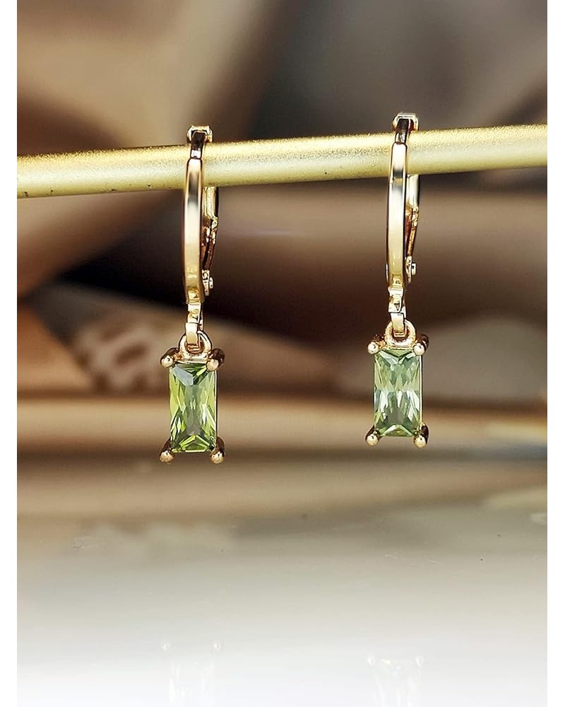 Earrings for Women- Rhinestone Drop Earrings Birthday Valentine's Day (Color : Red) Olive Green $10.32 Earrings