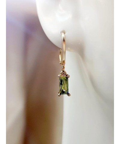 Earrings for Women- Rhinestone Drop Earrings Birthday Valentine's Day (Color : Red) Olive Green $10.32 Earrings