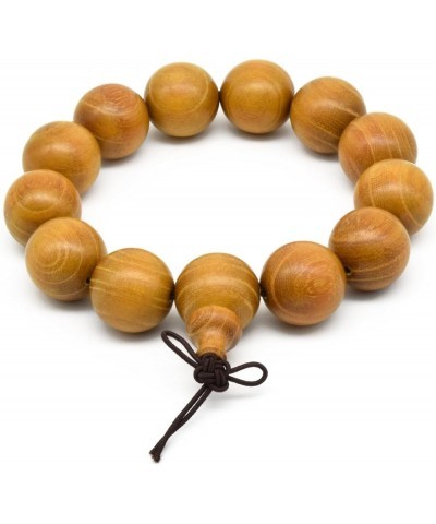 Natural Golden Sandalwood Mexican Bocote Mala Prayer Bracelet Link Wrist Necklace Beads 18mm 13 beads $10.56 Bracelets