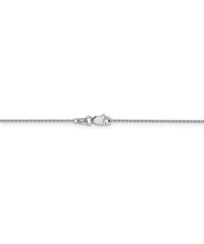 10k White Gold Diamond-Cut Cable Chain Necklace 24.0 Inches 0.9 mm $52.54 Necklaces