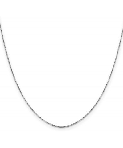 10k White Gold Diamond-Cut Cable Chain Necklace 24.0 Inches 0.9 mm $52.54 Necklaces