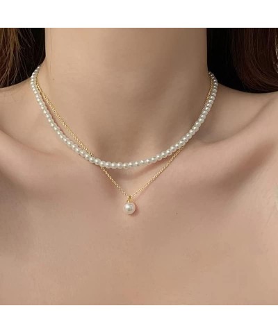 Exquisite 2 3 Layer Necklace Multilayer Pendant Necklaces Baroque Pearl Plated Necklace Charm Chain Jewelry Choker For Women ...