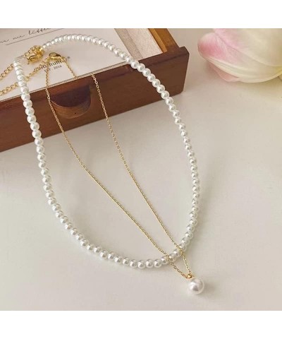 Exquisite 2 3 Layer Necklace Multilayer Pendant Necklaces Baroque Pearl Plated Necklace Charm Chain Jewelry Choker For Women ...