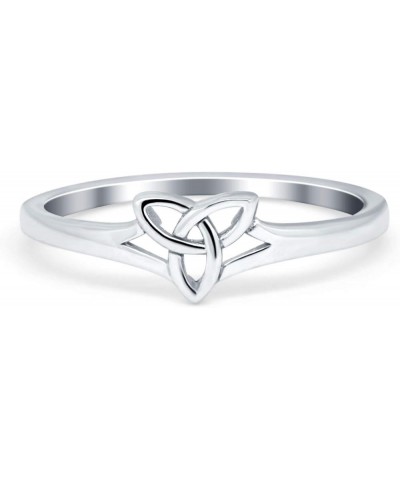 Celtic Triquetra Band Ring 925 Sterling Silver Sterling Silver $10.44 Rings