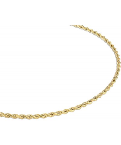 18K Gold Plated Rope Chain Necklace - Made In Brazil 3 Milimeter 16 Inches $12.90 Necklaces