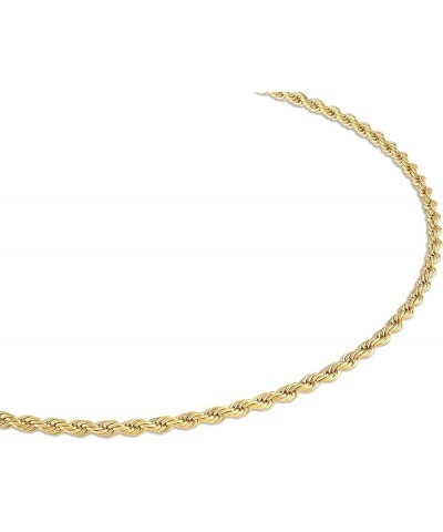 18K Gold Plated Rope Chain Necklace - Made In Brazil 3 Milimeter 16 Inches $12.90 Necklaces