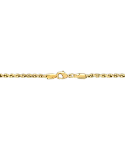 18K Gold Plated Rope Chain Necklace - Made In Brazil 3 Milimeter 16 Inches $12.90 Necklaces