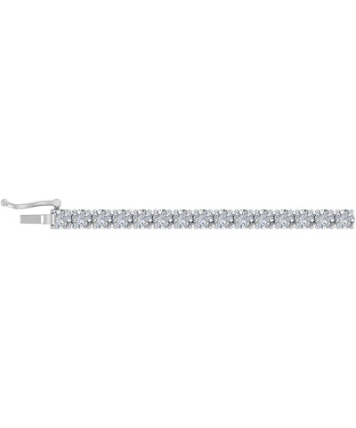 8 Carat Diamond Tennis Bracelet in 14K Gold (7 Inch) - IGI Certified White Gold $1.00 Bracelets