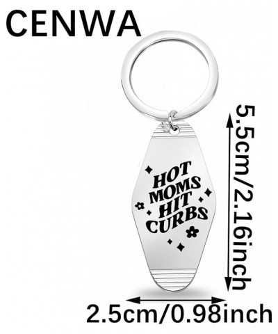 Motel Keychain Hot Moms Hit Curbs Keychain Funny Keychain Trendy Funny Mama Keychain Hot Moms K $10.39 Bracelets