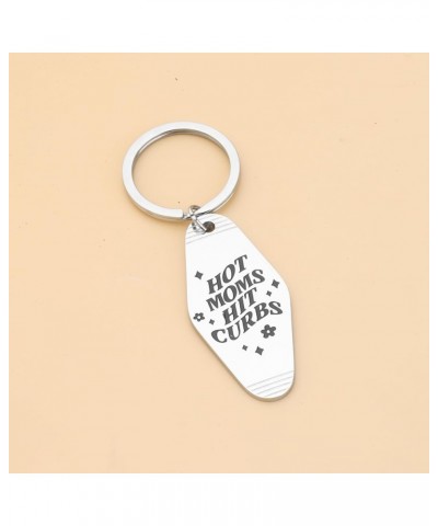 Motel Keychain Hot Moms Hit Curbs Keychain Funny Keychain Trendy Funny Mama Keychain Hot Moms K $10.39 Bracelets