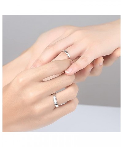 3pcs Style Stainless Steel Rings for Women Girls Stacking Stackable Silver Band Thumb Pointer Finger Plain Ring Comfort Fit S...