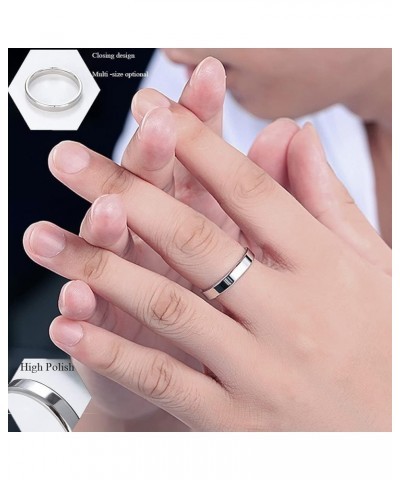 3pcs Style Stainless Steel Rings for Women Girls Stacking Stackable Silver Band Thumb Pointer Finger Plain Ring Comfort Fit S...