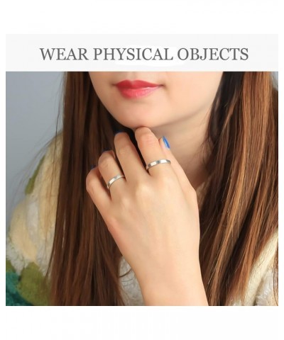 3pcs Style Stainless Steel Rings for Women Girls Stacking Stackable Silver Band Thumb Pointer Finger Plain Ring Comfort Fit S...