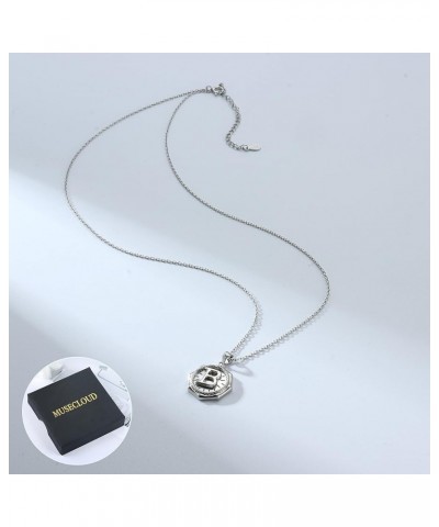 Letter Necklace 18K Gold Plated Snake Initial Necklace for Women Men White Gold Plated 925 Sterling Silver Letter Pendant Nec...