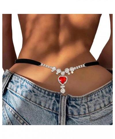 Summer Sexy Rhinestone Waist Hip Chain Jewelry Crystal Chain Thong Rhinestone Thong Panties Bikini Rave G String Panties for ...