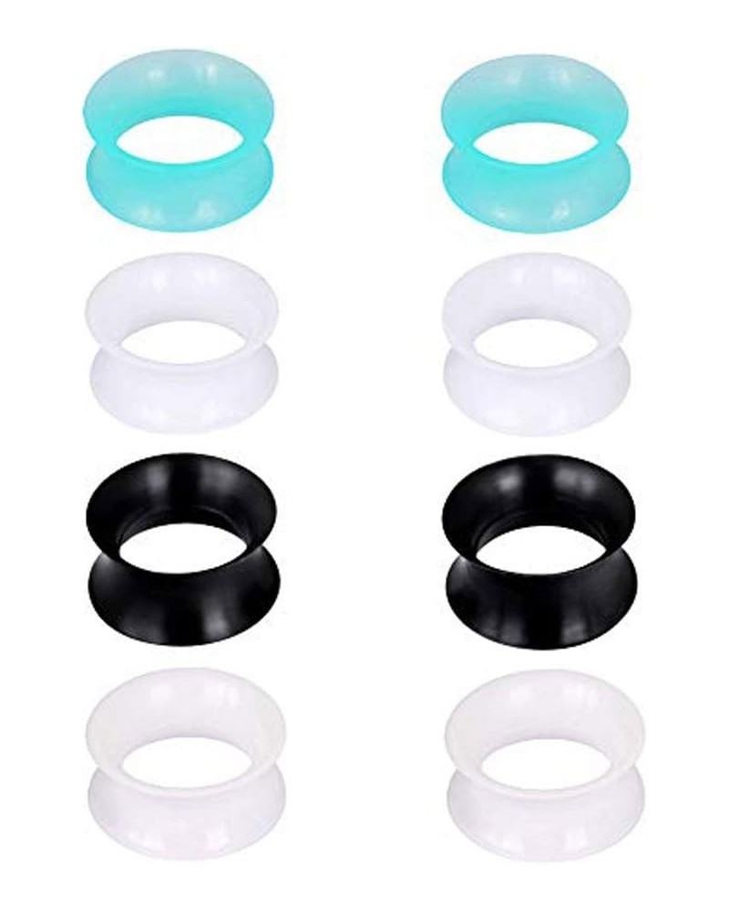 Silicone Ear Gauges Flesh Tunnels Plugs Stretchers Expander Double Flared Flesh Tunnels Ear Piercing Jewelry Soft Or Thick 12...