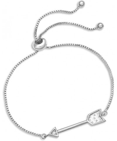 Women's Arrow Bar Bracelet Silver One Size $32.50 Bracelets