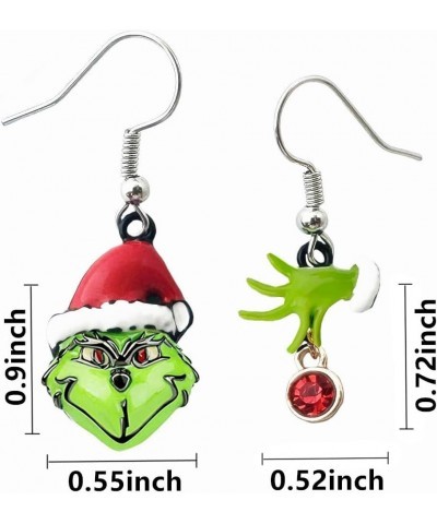 Horror Halloween Earrings, Dr Seus Stole Grinh Nightmare Before Christmas Oogie Boogie Earrings Stud 1 $9.51 Earrings