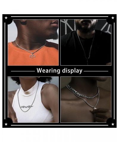 Square Rolo Chain Necklace Stainless Steel Round Box Necklace for Men & Women 3mm Wide 36 Inches $11.81 Necklaces