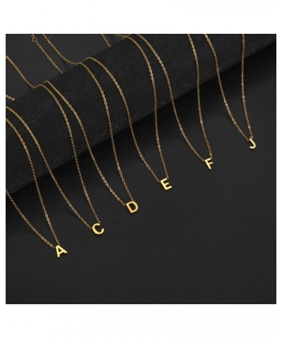 Initial Necklaces for Women 18k Gold Plated Dainty Gold Letter Necklace Initial Personalized Tiny Initial Pendant Necklace Mo...