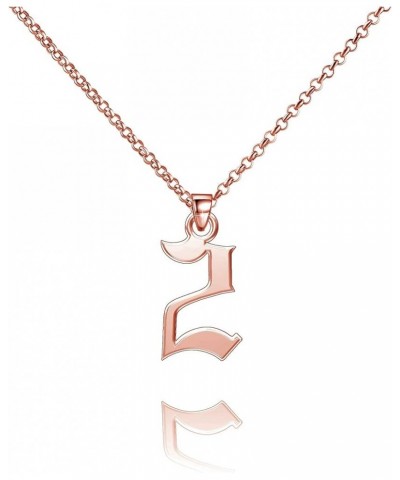 Lucky Number Necklace Personalized 925 Sterling Silver Customized Pendant for Men Women 2 Gold(0.7inch) $16.37 Necklaces