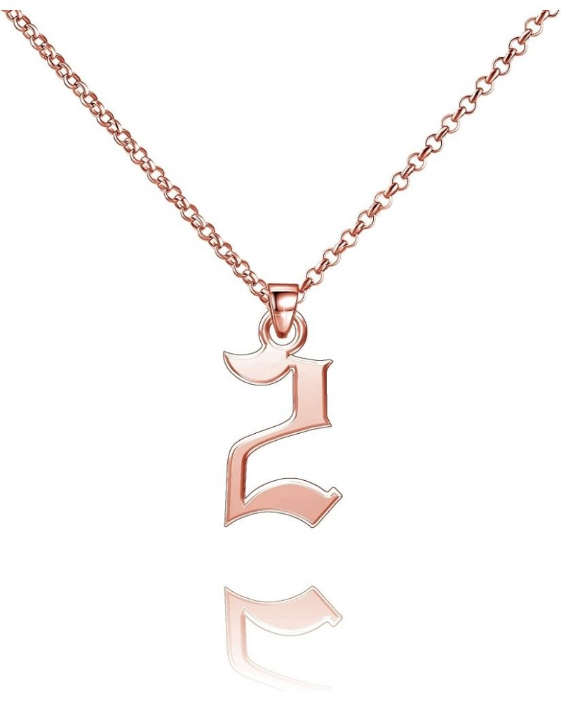 Lucky Number Necklace Personalized 925 Sterling Silver Customized Pendant for Men Women 2 Gold(0.7inch) $16.37 Necklaces