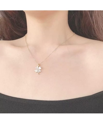 Women's Necklace Simple Fashion Cute Pendant Gold Beatable Diamond Necklace Gifts for Her (Clover)… $9.96 Necklaces