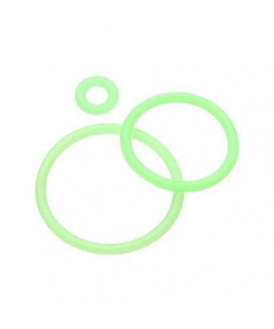 Hypo-Allergenic Replacement Silicone O-Ring (Pack of 10) 6g Green $8.47 Body Jewelry