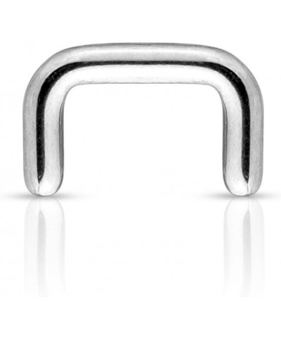 1pc 316L Surgical Steel Septum Pierced Nose Retainer 16g, 14g, 12g or 10g Surgical Steel - 16g $9.40 Body Jewelry