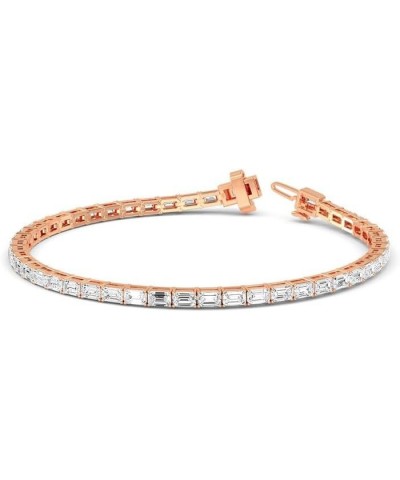 1-20 Carat (ctw) White Gold Emerald Cut LAB GROWN Diamond Bracelets (Color E-F Clarity VS2-SI1) Rose Gold 2.0 carats $1.00 Br...