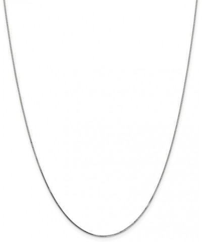 0.7mm, 14k White Gold, Box Chain Necklace 20.0 Inches $83.64 Necklaces