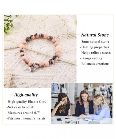 Boss Coworker Natural Stone Bracelet Appreciation Birthday Valentines Day Christmas Gifts for Boss Coworkers Women Female Cow...