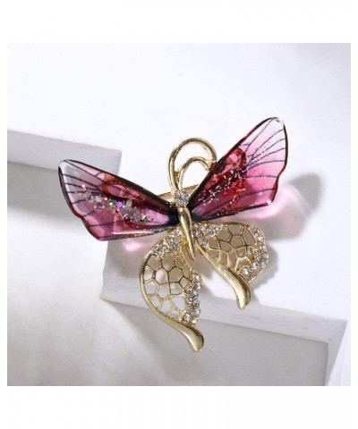 Drip Oil Pin Vintage Temperament Suit Accessories for Women Luxury Jewelry Elegant Exquisite Butterfly Shpae Brooch(Dragonfly...