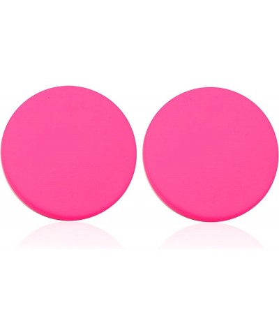 Big Round Circle Acrylic Resin Stud Earrings for Women Girls Cute Candy Color Earrings Statement Neon Earrings Geometric Colo...