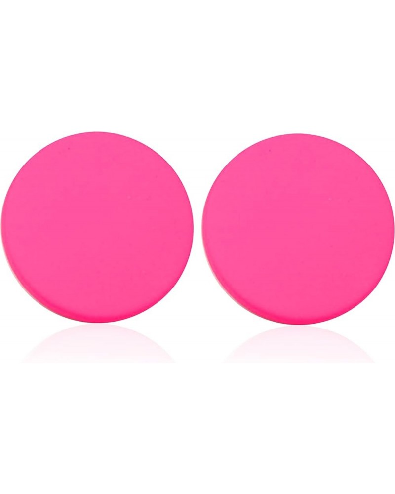 Big Round Circle Acrylic Resin Stud Earrings for Women Girls Cute Candy Color Earrings Statement Neon Earrings Geometric Colo...