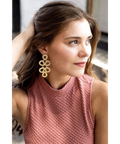 CHEVAUX Statement Earrings | Dangle Drop Earrings | Gold Silver Rose Gold Yellow Gold $11.79 Earrings