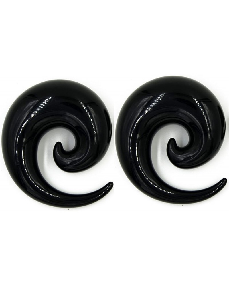 Pair of Black Ear Plugs Tapers Spirals Horseshoes Tapers Gauges 24mm 22mm 20mm 18mm 16mm 14mm 12mm 11mm 10mm 22mm (7/8") $13....