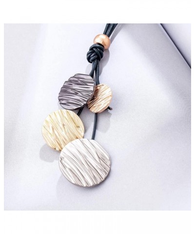 Woman Vintage Jewelry Leaf Pendant Wood Bead Long Necklaces Chokers Necklace for Women S1-ZYWC-JI03 $7.40 Necklaces