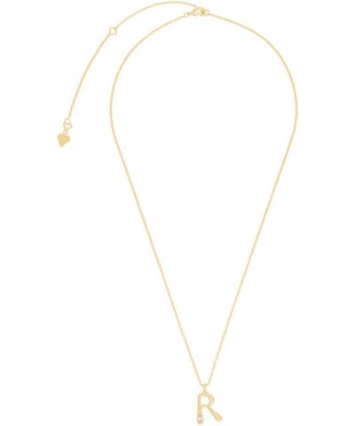 Alphabet Bubble Pendant Necklace - 14K Gold Plated Initial Necklace Hypoallergenic Shower-safe Jewelry R $27.20 Necklaces