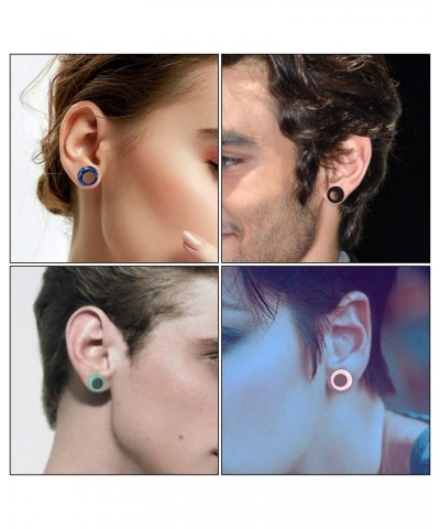 20pcs Tunnels Kit 2g-1" Silicone Ear Skin Gauges Plugs Ear Expander Stretching Set Thin Silicone - Pink $9.17 Body Jewelry