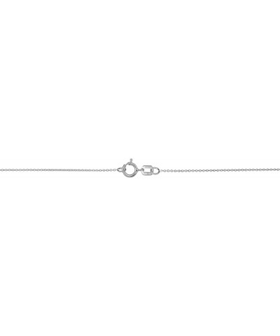 Solid 14k Yellow or White Gold 0.8 mm Cable Chain Necklace (16, 18, 20, 24 or 30 inch) 16 Inches White Gold $50.40 Necklaces