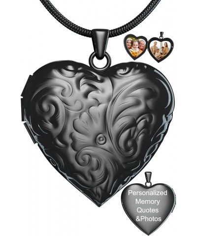 Heart Locket Necklace That Holds Pictures, Customized Photo Necklaces Personalized Lockets with Picture inside, Custom Jewelr...