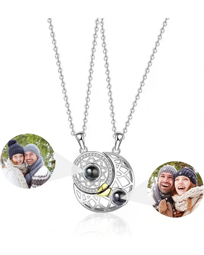 Custom Necklace With Picture Inside - Picture Necklace Personalized Photo, Projection Necklace,Valentine's Day Memory Gifts f...